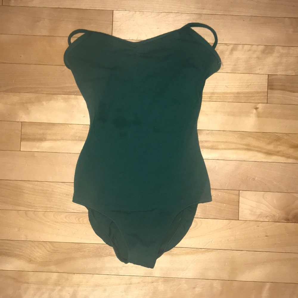 EUROTARD HUNTER GREEN COTTON LEOTARD